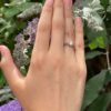 Single Stone Diamond and Platinum Engagement Ring